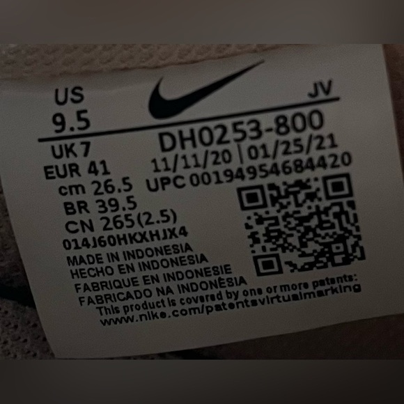 Nike Court Vision Low SUEDE Womens Size 9.5 Shoes Sneakers Pink DH0253-800 - Picture 9 of 10